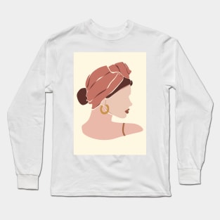 Decorative Modern Minimalistic Illustration Long Sleeve T-Shirt